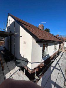 rendering & structural repairs done to a home.